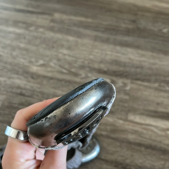 Tory Burch Snakeskin Ballet Flats Women’s‎ Size 7 Ballerina Leather Suede Gray - Picture 6 of 10